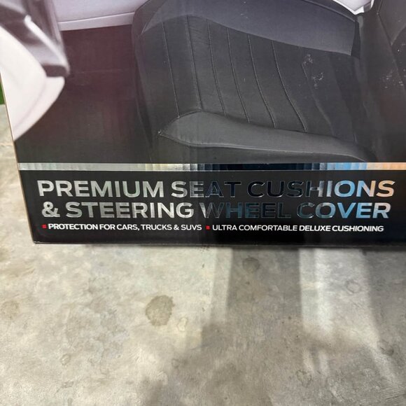 Car Seat Covers NEW Black 2-pack Car Seat Cover and Steering Wheel Cover - Picture 6 of 9